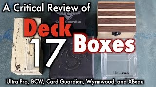 MTG - Deck Boxes 17 - A Review of Deck Boxes for Magic: The 
