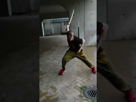 First Day with Bokken #katana #katana #short #shorts #bokken
