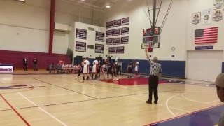 Crossroads Benjamin Terry Uses Inbound Play to Score vs Viewpoint H.S. - 2016