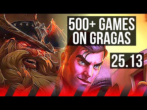 GRAGAS vs JAYCE (TOP) | Legendary, 13/3/11, 500+ games | KR Master | 25.13