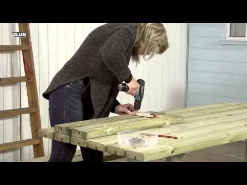 Picknickbord PLUS Basic med Påbyggnad Utomhus