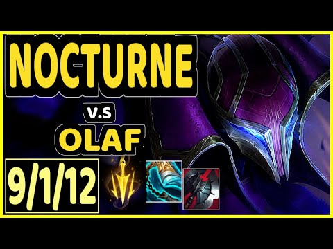 NOCTURNE vs OLAF - 9/1/12 KDA JUNGLE CHALLENGER GAMEPLAY - KR