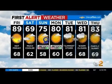 First Alert Forecast: CBS2 6/16 Evening Weather at 6PM