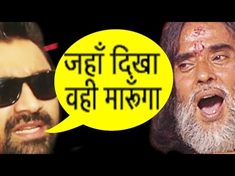 Angry Ajaz Khan To Slap Swami Om Ji Maharaj |  Shocking Reaction on Swami Om