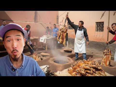 Marrakech Street Food Madness: Brain, Spleen & Lamb - Meat Hunting in Morocco!!