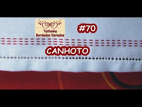 PONTO PARIS OU BAINHA ABERTA  / CANHOTOS - Tathinha Bordados #70