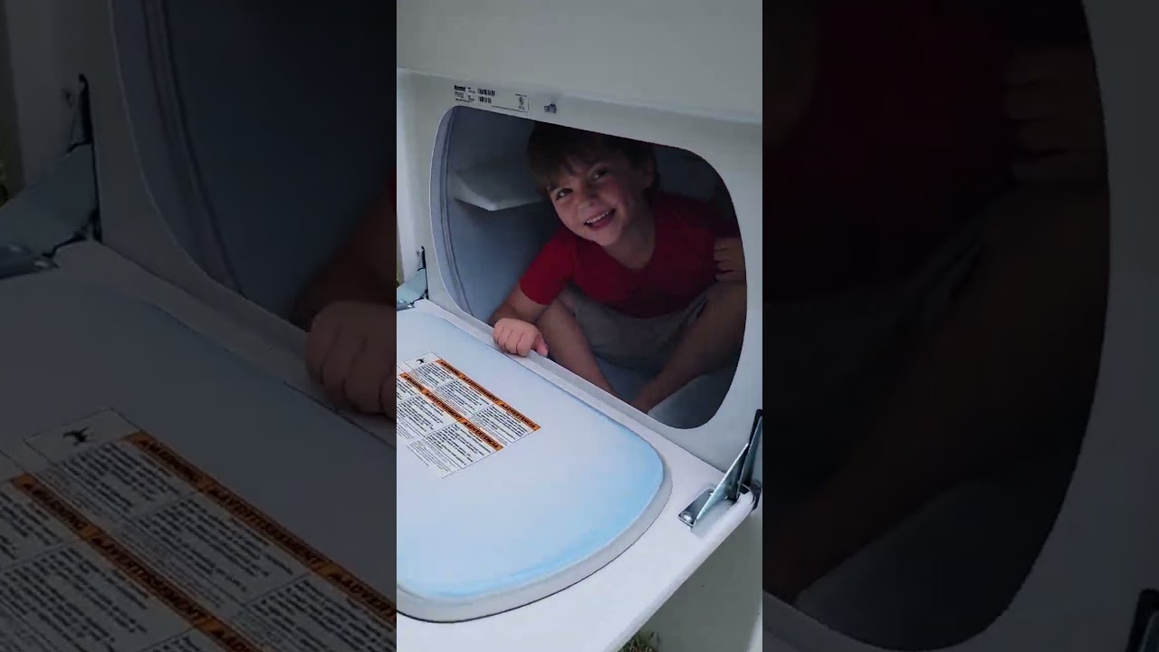 Chandler in the dryer