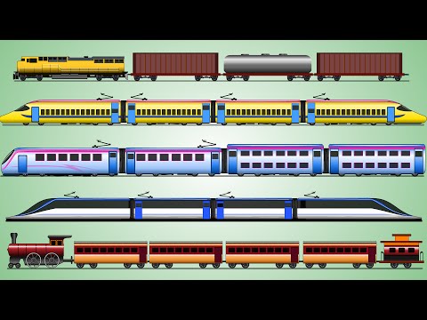 Learning Train | Freight Train | Railway Vehicles for Kids | My Little TV