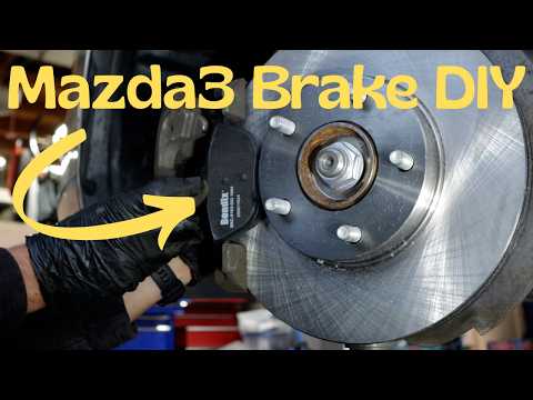2009-2013 Mazda3 Complete Front Brake DIY || Pads & Rotors