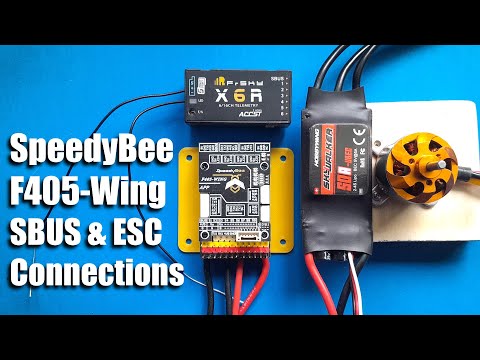 SpeedyBee F405 Wing - SBUS and ESC Connection basics
