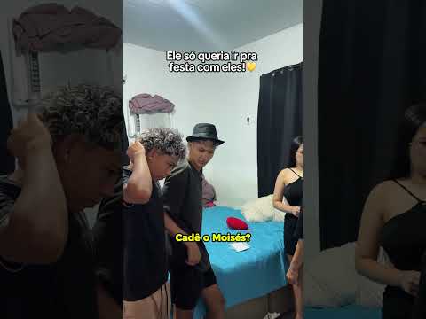 Ele só queria ir pra festa com eles!💛 #shortvideo #viral #fyp #humor #amigos #video #videoviral