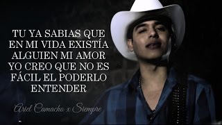 (LETRA) ¨CORAZÓN DIVIDIDO¨ - Ariel Camacho (Lyric Video)