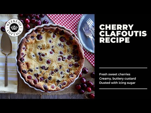 CHERRY CLAFOUTIS RECIPE! Quick! Easy!