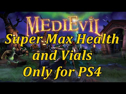 PS4 Medievil Super Max Health cheat (savewizard required)