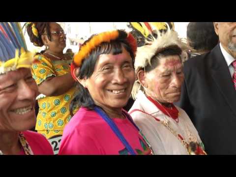 Trio shamans honored by the Government of Suriname