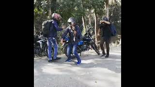 preview picture of video 'Bikers Dancing on village road'