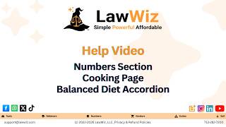 Nutritional & Caloric Calculations Made Simple for Lawyers with LawWiz