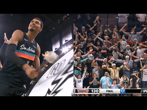 Victor Wembanyama and Spurs reveal new tradition with fans after win vs OKC 🔥
