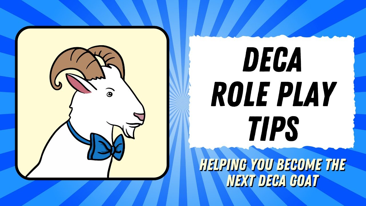DECA Role Play Tips