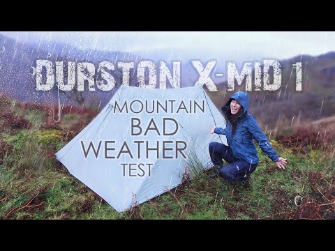The Durston X-Mid 1 Bad Weather Test • Mountain Camping in Wind & Rain