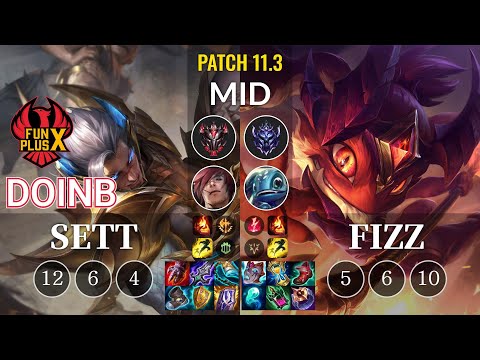 FPX Doinb Sett vs Fizz Mid - KR Patch 11.3
