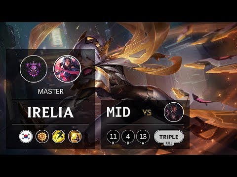 Irelia Mid vs Lucian - KR Master Patch 9.17