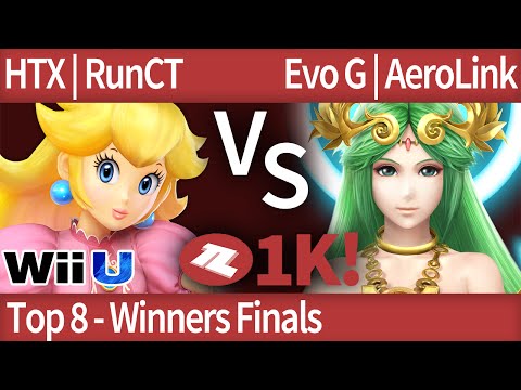 TLOC $1K Smash 4 - HTX | RunCT (Peach) vs Evo G | AeroLink (Palutena) - Top 8 - Winners Finals