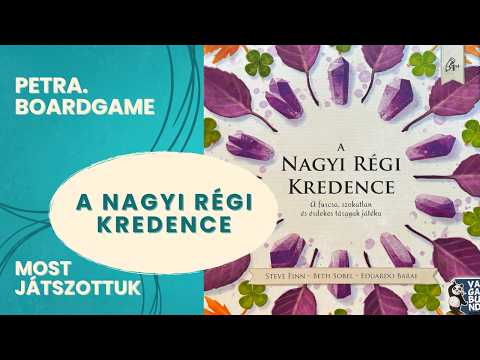 Most játszottuk: A nagyi régi kredence - Petra.Boardgame - Játékszabály videók