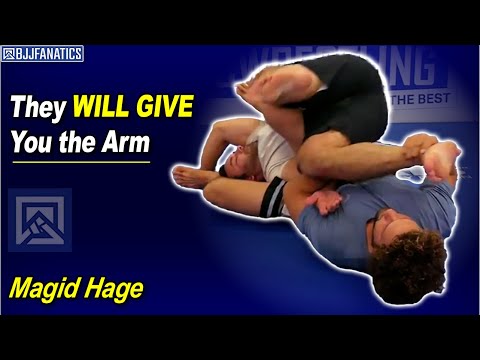 Exposing Arm Locks from Open Guard by Magid Hage
