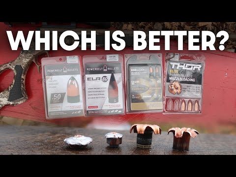 PowerBelt vs THOR vs Federal | 100 Yard 50 cal Muzzleloader Bullet Penetration Test