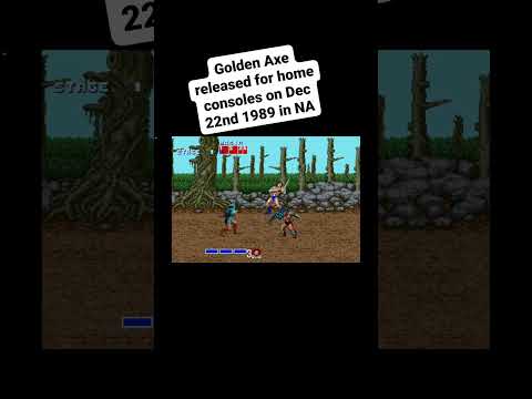 Golden Axe released on Sega Genesis Dec 22nd 1989 in NA #segagenesis #retro #retrogaming #GoldenAxe