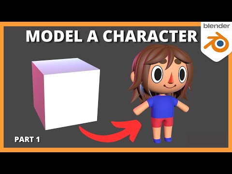 Blender Tutorial - 3D Character Modeling for Beginners (Part 1)