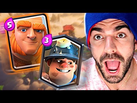 USEI O DECK MAIS FORTE DE GIGANTE COM MINEIRO NO CLASH ROYALE!