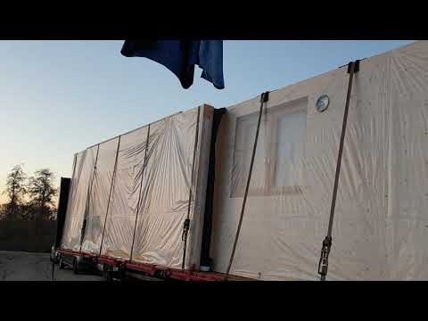 Unser Holzhaus - noch in Einzelteilen zu bewundern!