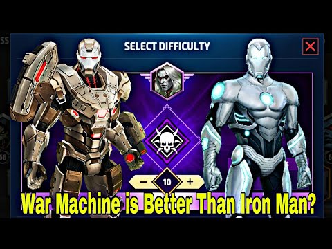 War Machine VS Iron Man WBL Knull Stage 10 Comparison - Marvel Future Fight
