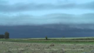 preview picture of video 'Shelf cloud approaching Coraki NSW 4 December 2014'