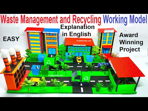 integrated waste management plastic recycling working model for science project diy howtofunda