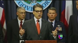 Rick Perry ordenó desplazar mil soldados a la frontera