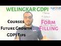 welingkar gdpi. form filling. courses u0026 future growth. gdpi tips