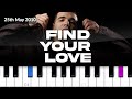 Drake - Find Your Love  (piano tutorial)