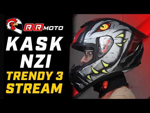 NZI TRENDY 3 STREAM _ integralny kask motocyklowy z ECE 22.06 | sportowy design ze spoilerem