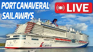 LIVE - 6 Ship Saturday Sail Aways From Port Canaveral | 12.20.25
