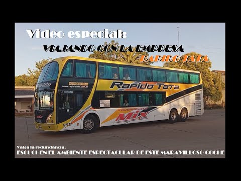 Viaje en micro de rápido tata, ambiente relajador y paisajes: Salida del pueblo de General campos...