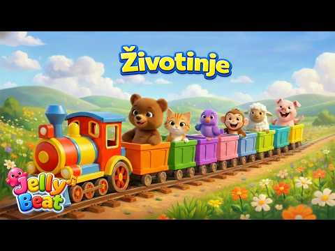 Učimo Nove Riječice - Životinje | JellyBeat Croatian 🐻 🐑