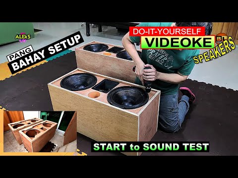 DIY VIDEOKE SPEAKER - Pang MALAKASAN 😱 na Pambahay Set Up! - DIY Speaker Box for Home Use | Aleks On