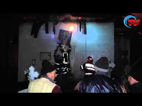 Biserica din Balusesti arsa din temelii 23 02 2015