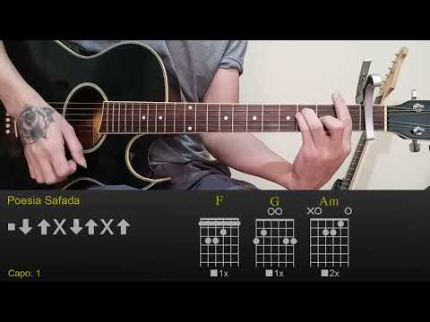 João Vitor e Gabriel, Guilherme e Benuto - Poesia Safada | Aula de Violão Fácil com Acordes e Batida