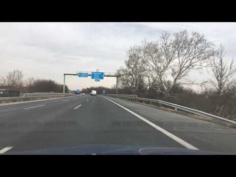 4K Highway Patrol Hungary - driving on M7 to Budapest