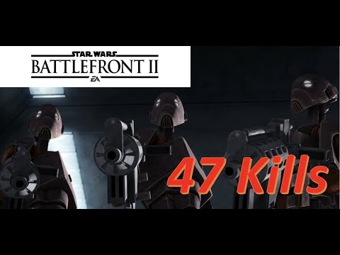 Star Wars Battlefront 2 - 43 kills with the commando droid - That new jump is amazing