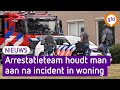 Arrestatieteam houdt man aan na incident in woning